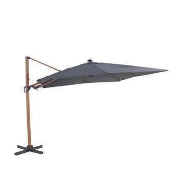 Parasol mat déporté avec LED intégrées