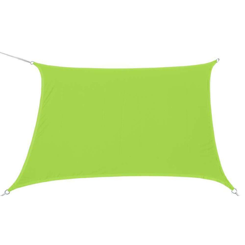 Voile d'ombrage : rectangle, vert, 200x140cm