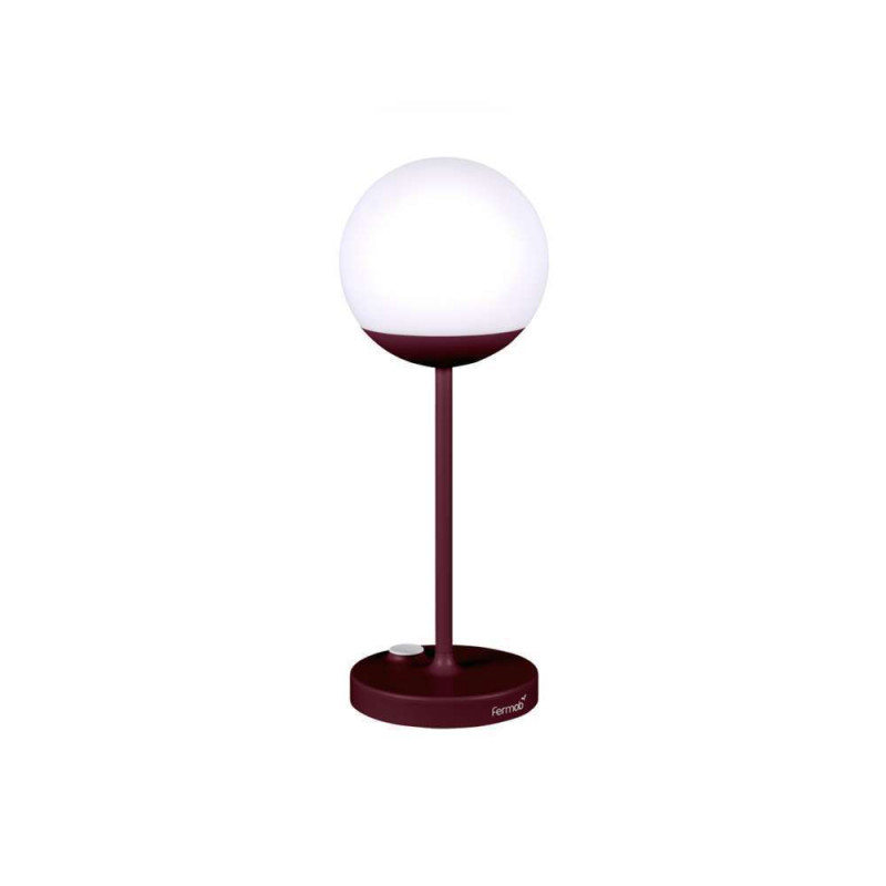 Lampe Mooon : cerise, h.41xd.15cm