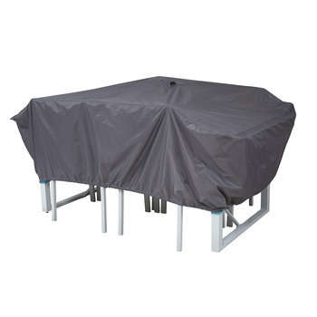Housse table rectangulaire: gris 180x110x60cm