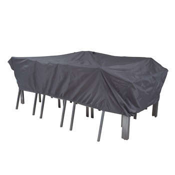 Housse table rectangulaire: gris 240x130x60cm