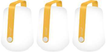 3 Lampes Balad H12cm : miel