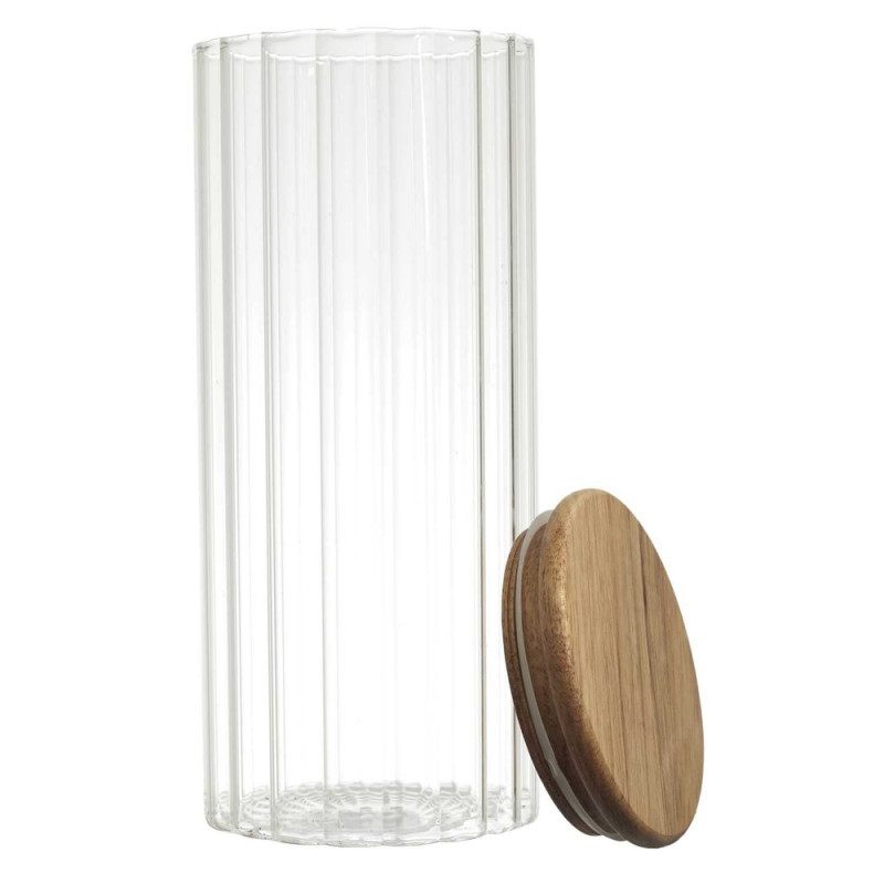 Bocal de conservation transparent, couvercle en ac