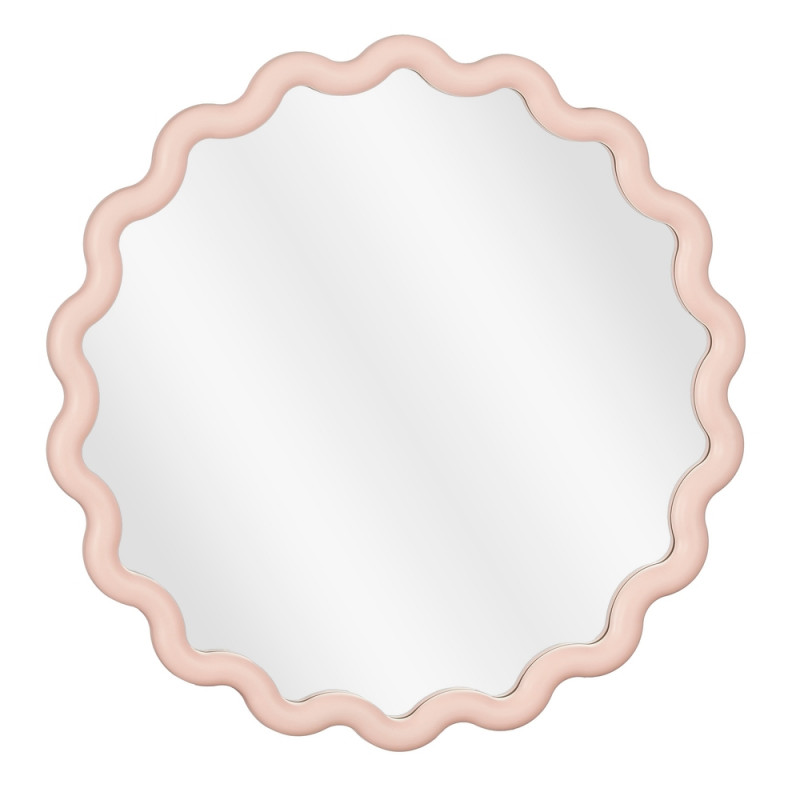 Miroir mural Jude, coloris rose - H. 2xD. 49,5cm