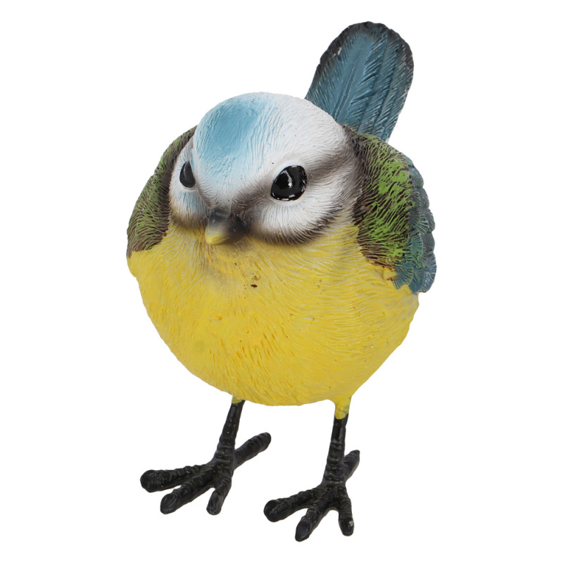 Mésange bleue en résine - L. 10,6xl. 6,4xH. 9,6cm