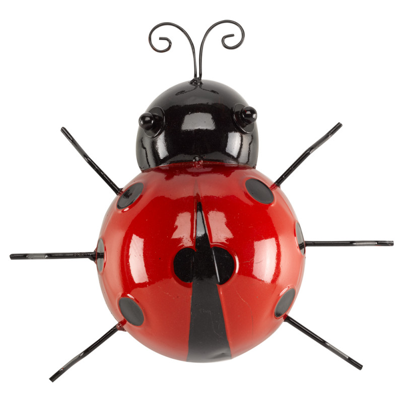 Décoration coccinelle murale - L. 6,5xl. 13,5xH. 1
