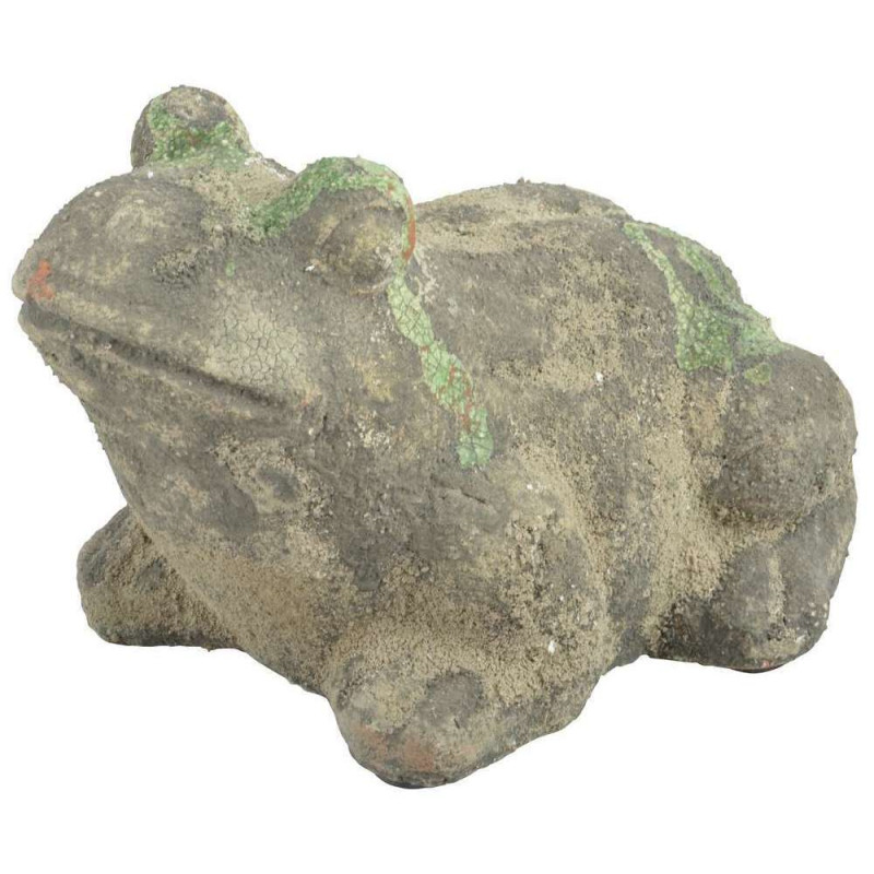 Grenouille déco, en terre cuite : 17x11 cm