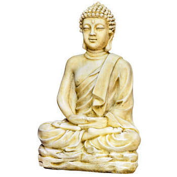Statue bouddha Kadampa en pierre reconstituée viei