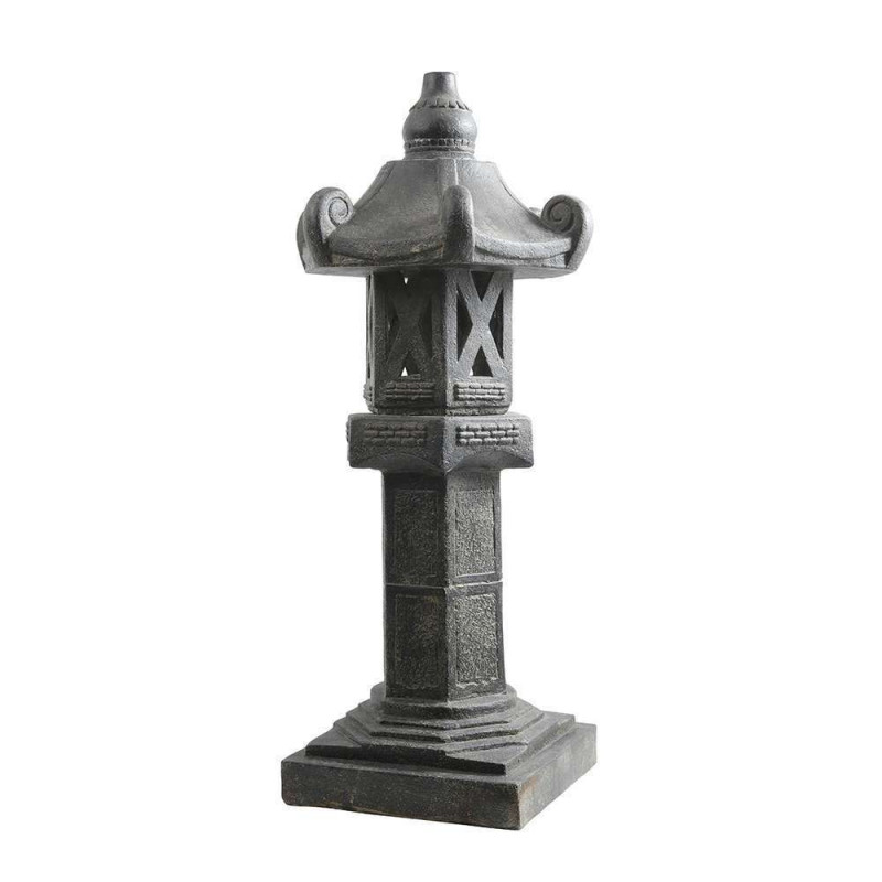 Lampe de jardin en pierre reconstituée - L. 50xl.