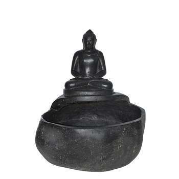 Bouddha assis, avec bassin : 60 cm