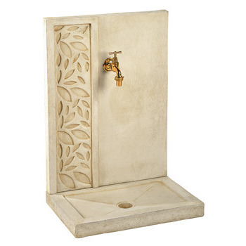 Fontaine feuille 280, ton pierre, H. 70 cm
