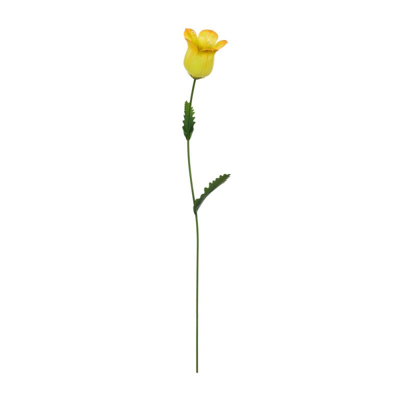 Pique décorative Fleur Power, en métal - H. 80cm