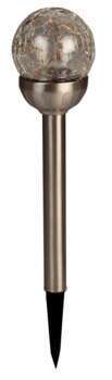 Borne solaire Merengue en acier coloris aluminium
