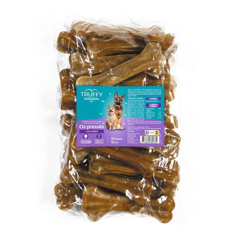 Os pressés 15cm pour chien Truffy nutrition x25 pi