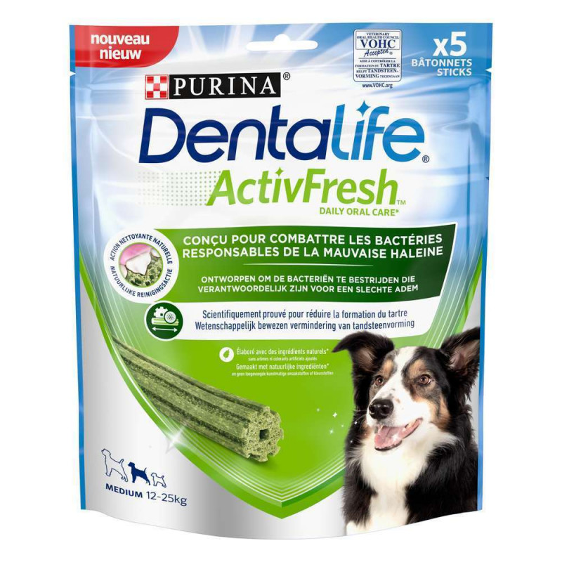 Bâtonnets Dentalife ActivFresh Medium : x5