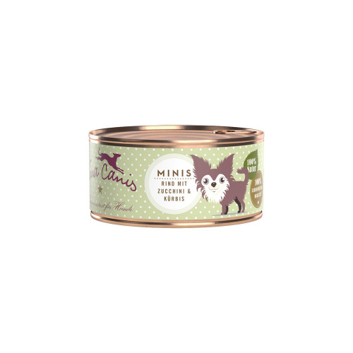 Pâtée pour petit chien ''Minis'' buf avec courget