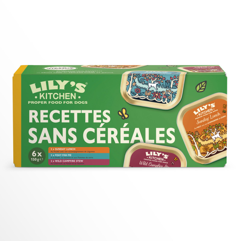Pack recettes sans céréales, pâtées pour chien - 6