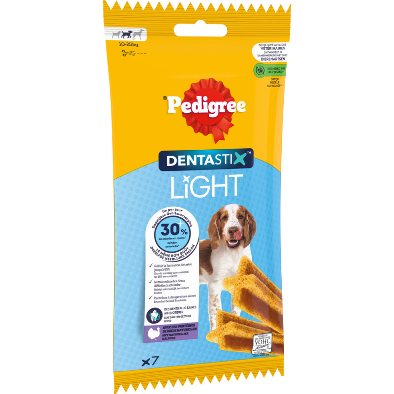 Bâtonnets Dentastix Light pour chien de taille moy