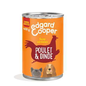 Edgard cooper - pâtée sans céréales poulet & dinde
