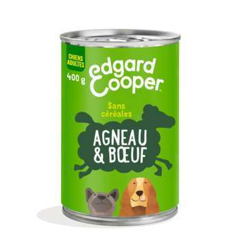 Boîte nourriture, chien adulte, agneau, 400gr