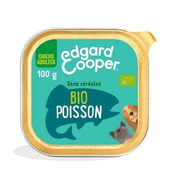 Barquette bio au poisson pour chien - 100 g