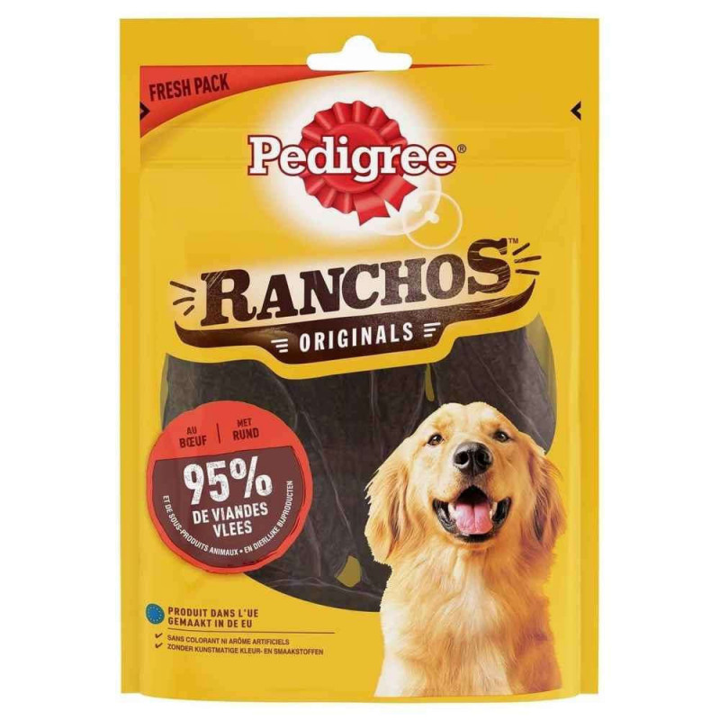 Friandises Ranchos buf pour chien 70g