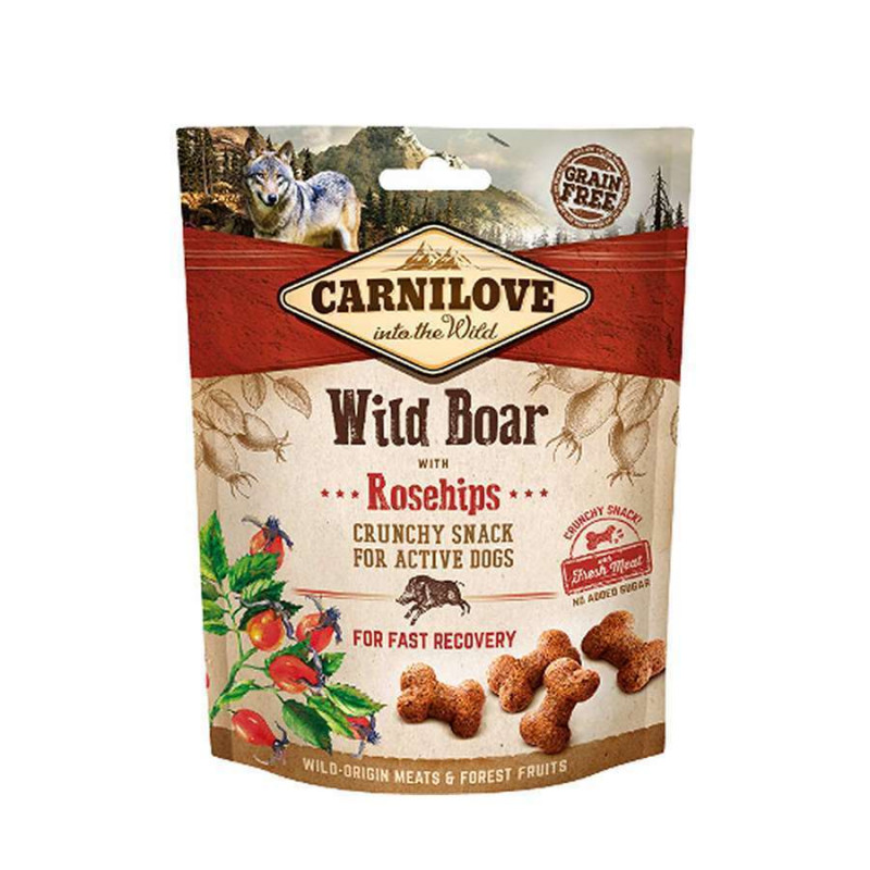 Friandises Crunchy sanglier & églantier pour chien