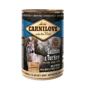 Pâtée chien Saumon/Dinde 400G