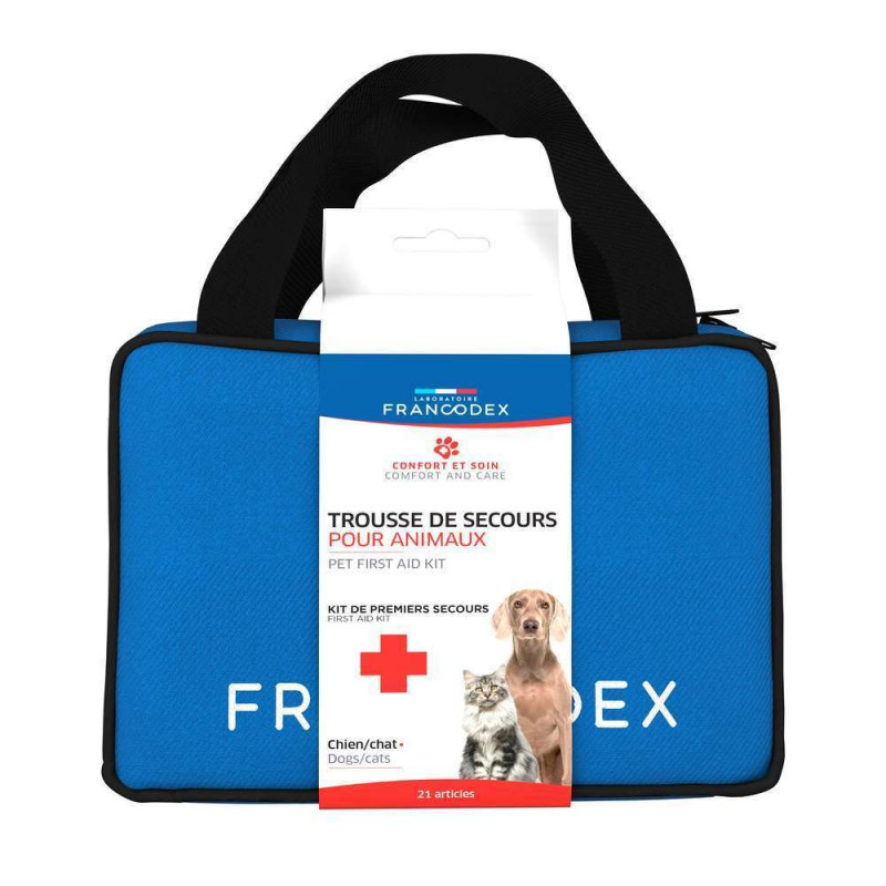 Trousse de secours compacte et nomade pour animaux