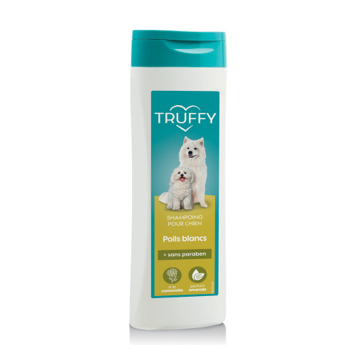 Shampoing Truffy poils blancs pour chien 250ml