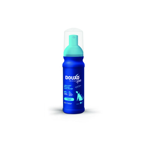 Mousse sans rinçage pour chien, nettoyage minute -