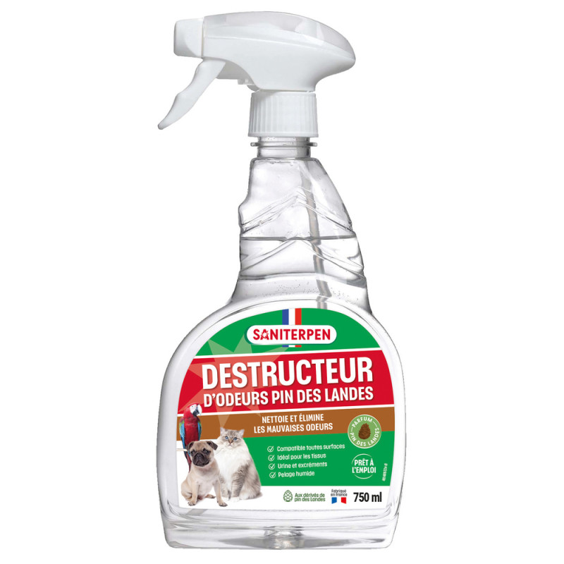 Destructeur d'odeur spray pin - saniterpern 750 ml