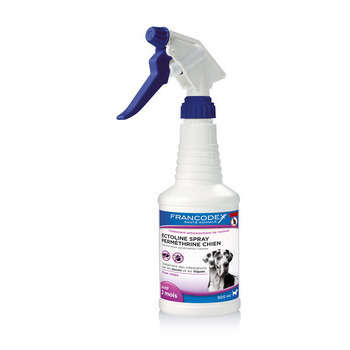 Antiparasitaire pour chien : Ectoline spray 500ml