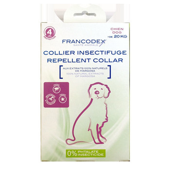 Collier insectifuge, grand chien + de 20kg