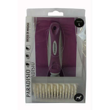 Brosse massage L Paradisio : L17.5 l12.1 cm