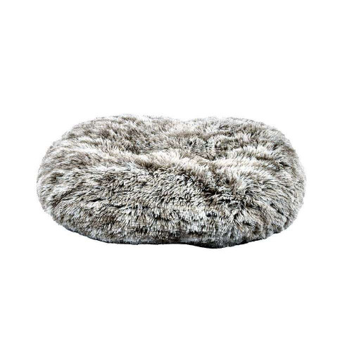 Coussin pour chien oval ''Poilu'' bicolore 65x56cm