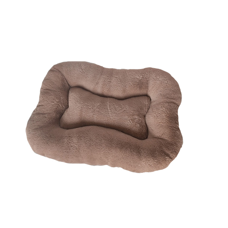 Coussin Ovaly pour chien, coloris taupe - L. 100xl