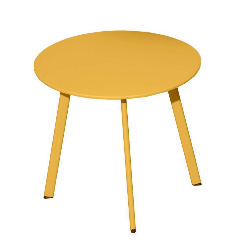 Table basse Massai miel D 50cm