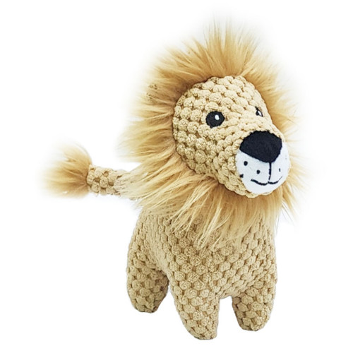 Jouet sonore pour chien : peluche lion - H. 17cm