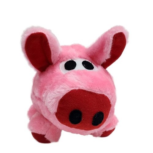 Jouet pour chien : peluche cochon - H. 15cm