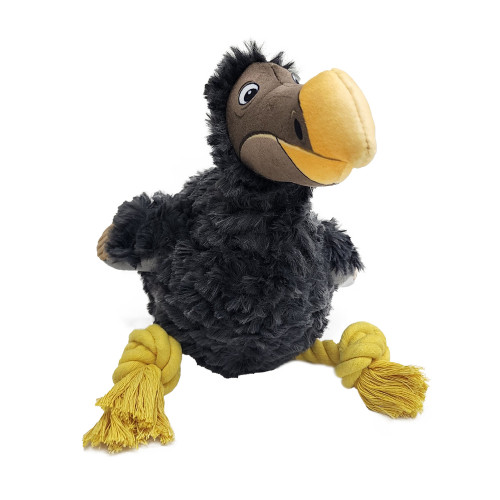 Jouet pour chien : peluche dodo avec corde - H. 29