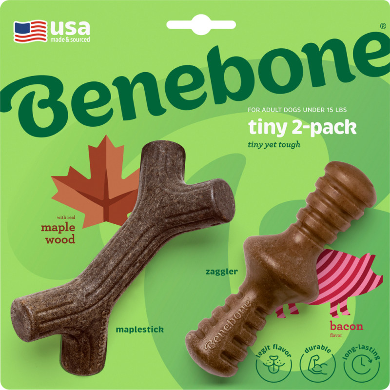 Jouet pour chiot, Pack dental Tiny maple wood baco