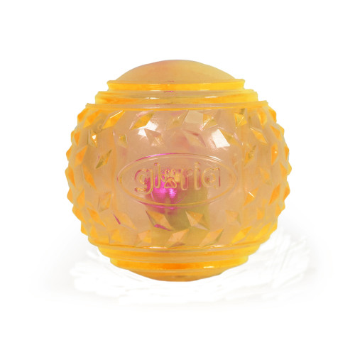 Jouet pour chien, balle police led jaune M