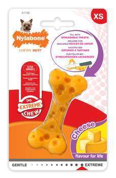 Jouet os en nylon fromage pour chiots XS