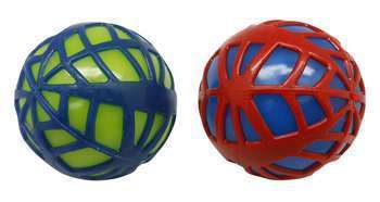 Jouet pour chien balle TPR lumineuse bicolore ø 10