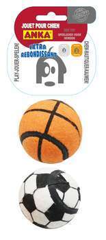 Jouet Chien 2 balles Tennis Xtra Rebond D. 6. 35cm