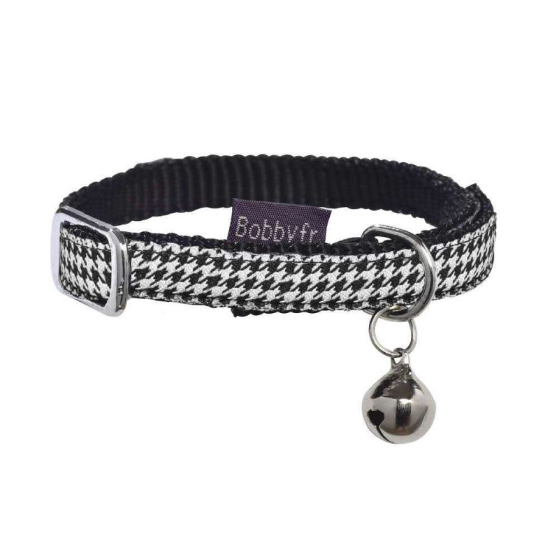 Collier pour chat chic noir TU