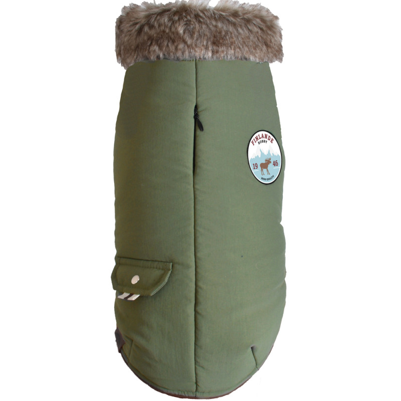 Manteau pour chien, Finlande vert de gris 30 S