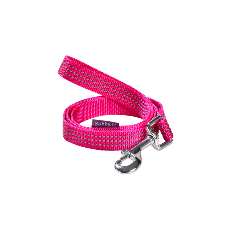 Laisse pour chien, fushia 100x2cm