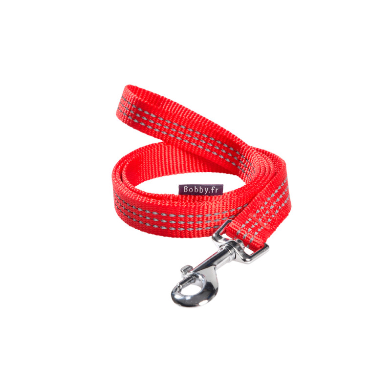 Laisse pour chien, rouge 100x2cm